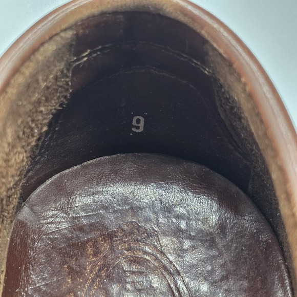 Tods Penny Loafer Mens 9 UK 10.5 US Brown Leather Moc Toe Slip On Comfort Preppy - Picture 8 of 10